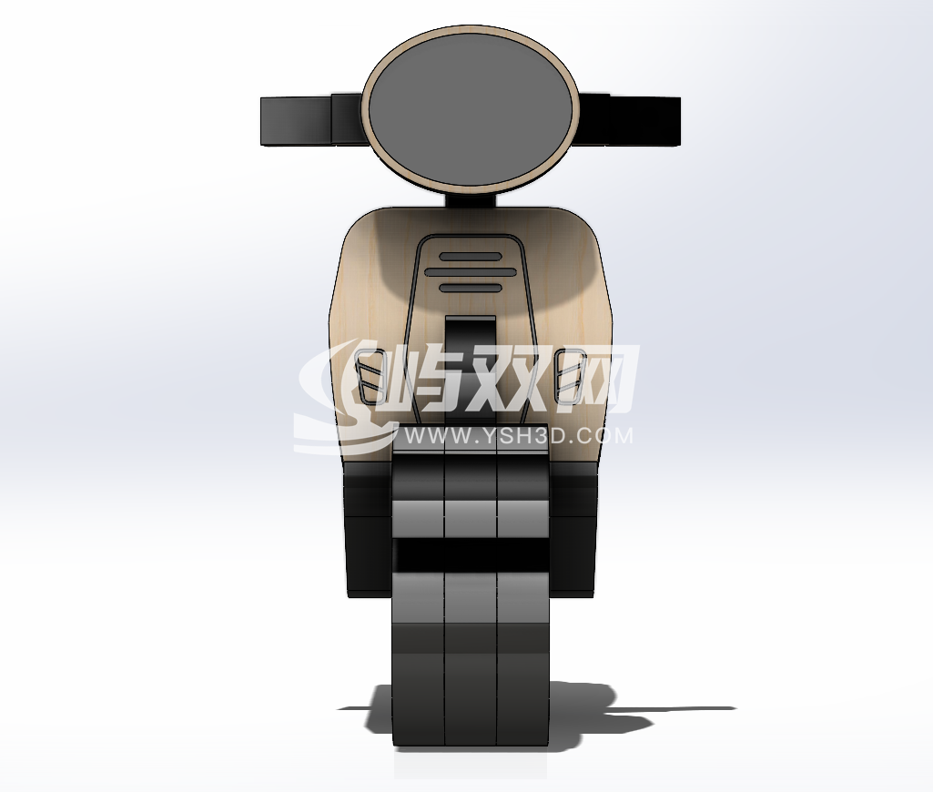 CNC激光切割机和3D打印摩托车模型套件 3D打印模型
